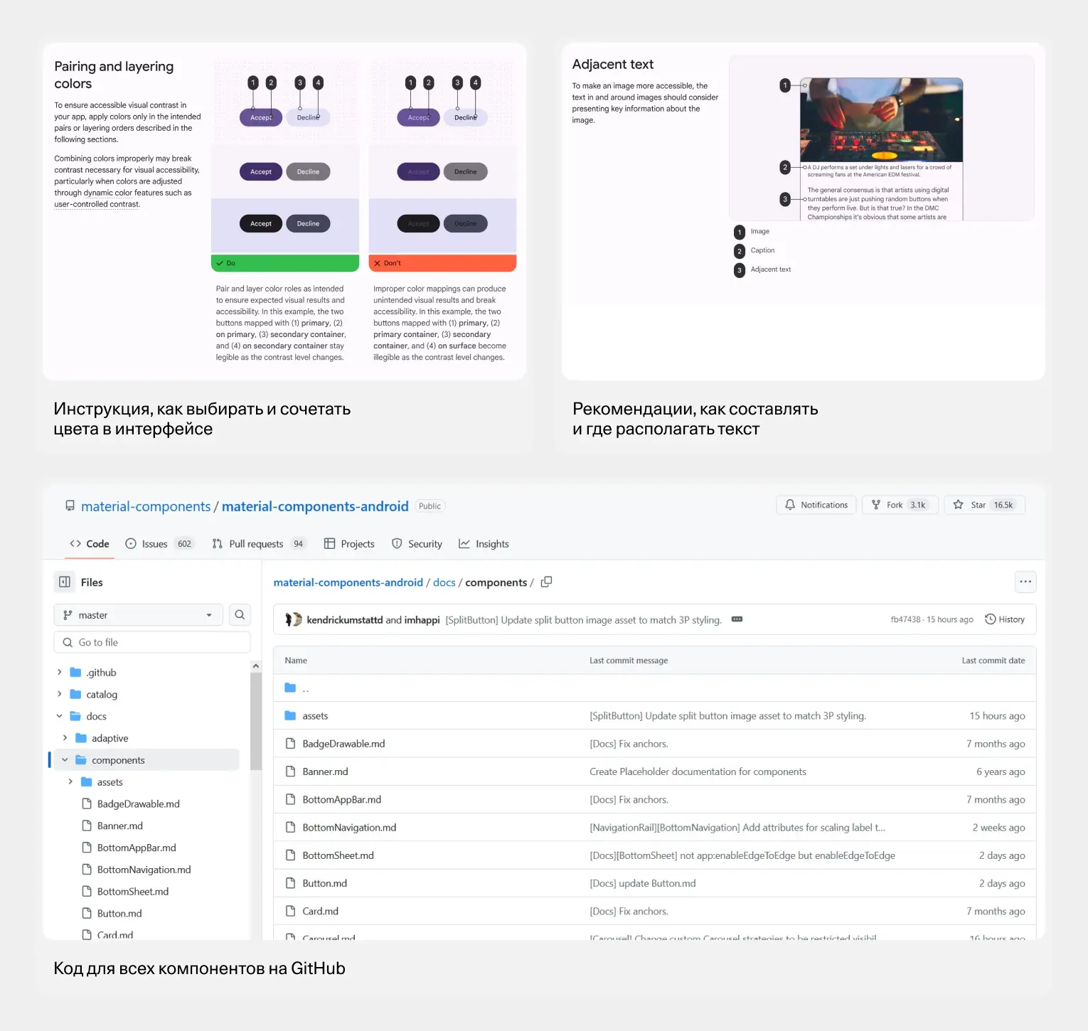 Дизайн-система Material Design — коллаж