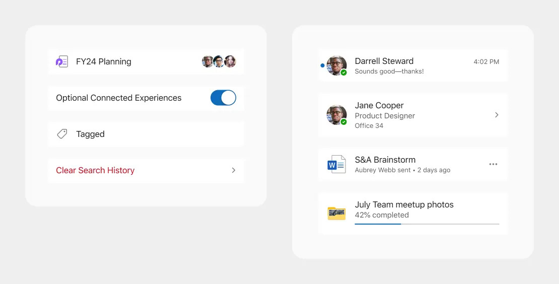 Примеры молекул в UI-ките Fluent 2 iOS