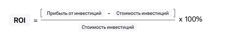 Базовая формула ROI