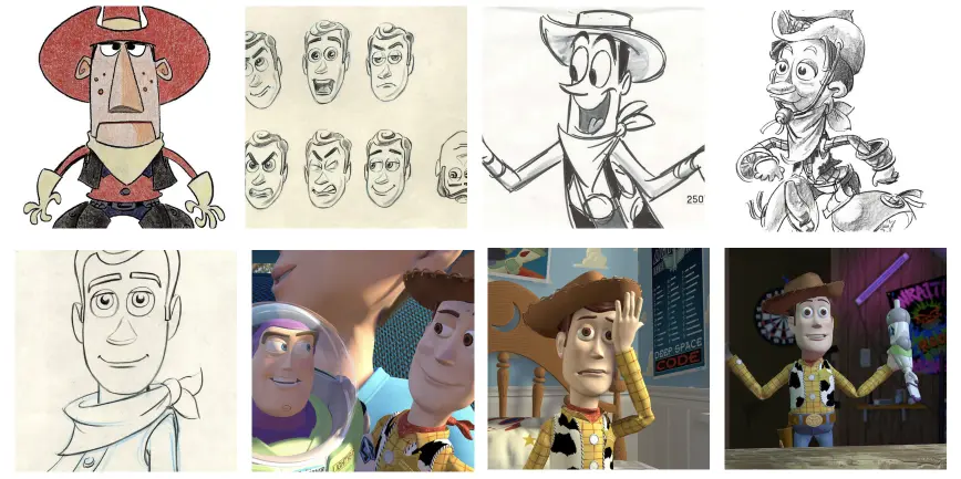 Эволюция главного героя Вуди, «История игрушек», 1995 год